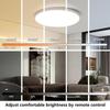 LED-Deckenleuchten mit Fernbedienung, dimmbare LED-Panel-Deckenleuchten, 110–265 V, Beleuchtungskörper für Schlafzimmer, Küche