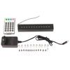 Fiber Optic Lights Kit 12 Holes 6W White Light Meteor Fiber Optic Light with 20 Meteor Modes