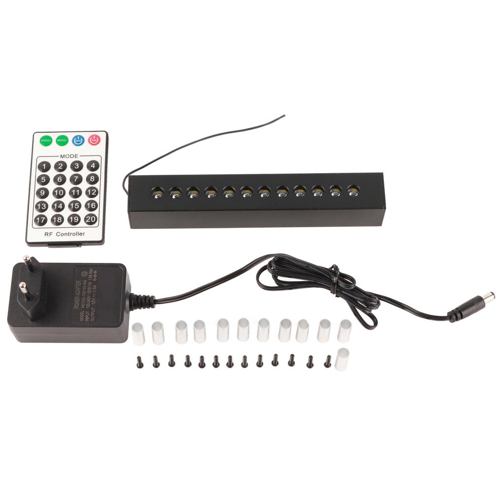 Fiber Optic Lights Kit 12 Holes 6W White Light Meteor Fiber Optic Light with 20 Meteor Modes