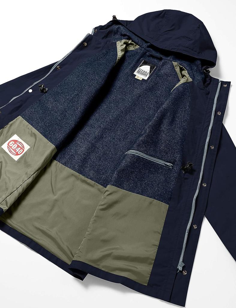 Jacket Mountain Parka Long Length Rokuyon Brushed Lining Wool Lining Dark Navy 2 [Sierra Designs] 60/40 Men's