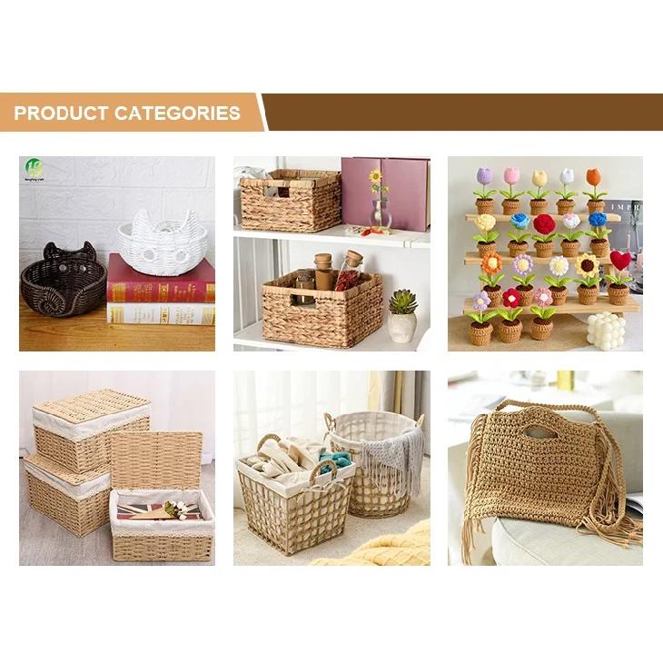 For Summer Cool Handwoven PP Plastic Rattan Resin Wicker Cat Dog Bed House Net Waterproof Cooling Oval Shape Woven Basket