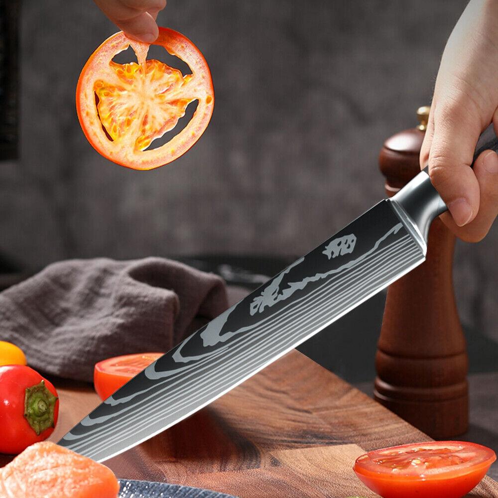 MDHAND 8inch Multifunctional Slicing Knife Gift Kitchen Knife Cutting Sushi Ultra-Sharp Cleaver Slicing Utility Fruit Knife