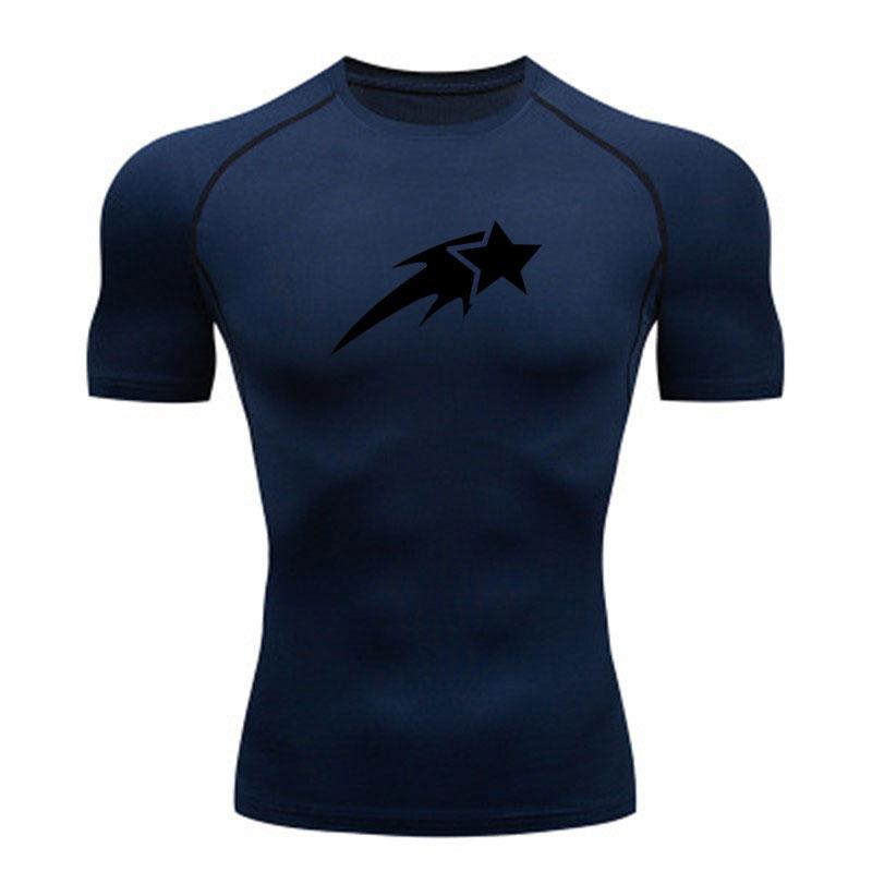 Men's Compression Athletic T-shirt, Quick Dry Breathable 5-P