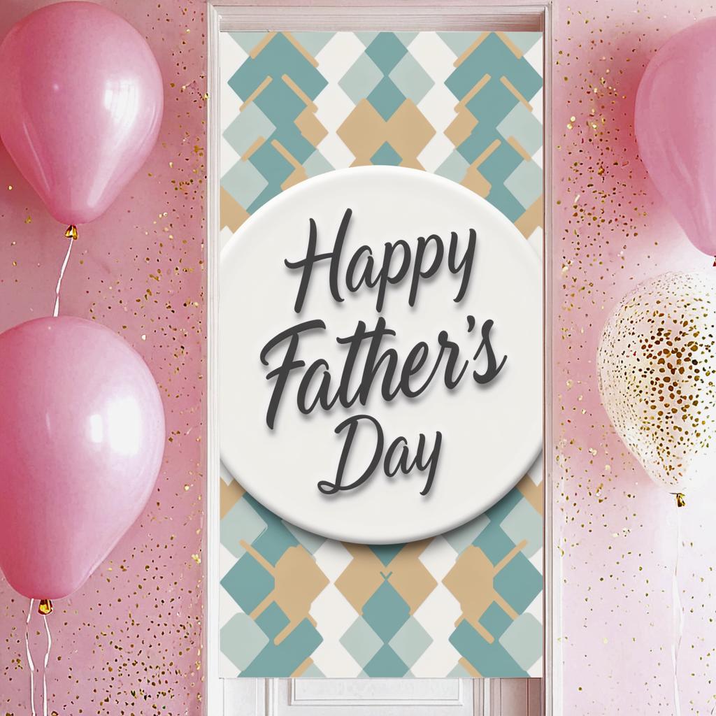 Decorative Design Holiday Banner Neutral Colors Party Decoration Durable Textured Pattern Photo Prop for Gift Presentation