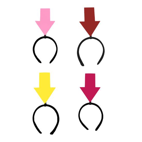 Women Girls Headband Funny Arrows Decor Elastic Hair Hoop Hair Accessory Weddings Parties Daily Wear
