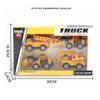 4Pcs 1/64 Scale High Simulation Type of Engineering Car Digging Sample, 4 Original Toy Package Delivery