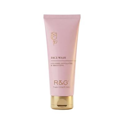 R&G Face Wash 75 Ml Unisex Cleanser For Daily Exfoliation Bright Look Removing Dull Build Up And Refreshing Skin