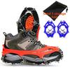 11-Point Stainless Steel Ice Cleats Crampons for Hiking Boots Winter Anti-Slip Traction Spikes Mountaineering Snow Crampons Outd