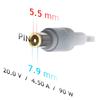 Akyga Ak-Nd-18 Power Adapter For Lenovo Laptop 20V 4.5A 90W 7.9 X 5.5 + Pin
