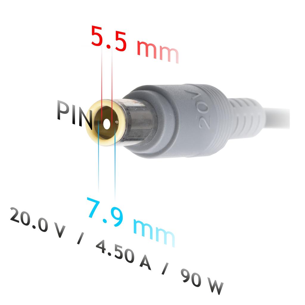 Akyga Ak-Nd-18 Power Adapter For Lenovo Laptop 20V 4.5A 90W 7.9 X 5.5 + Pin