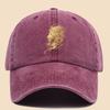 Pc Powerful and Premium Golden Lion Trendy Pattern Print Baseball Cap Urban Casual Headwear Black Papa Trucker Hat Solid Col