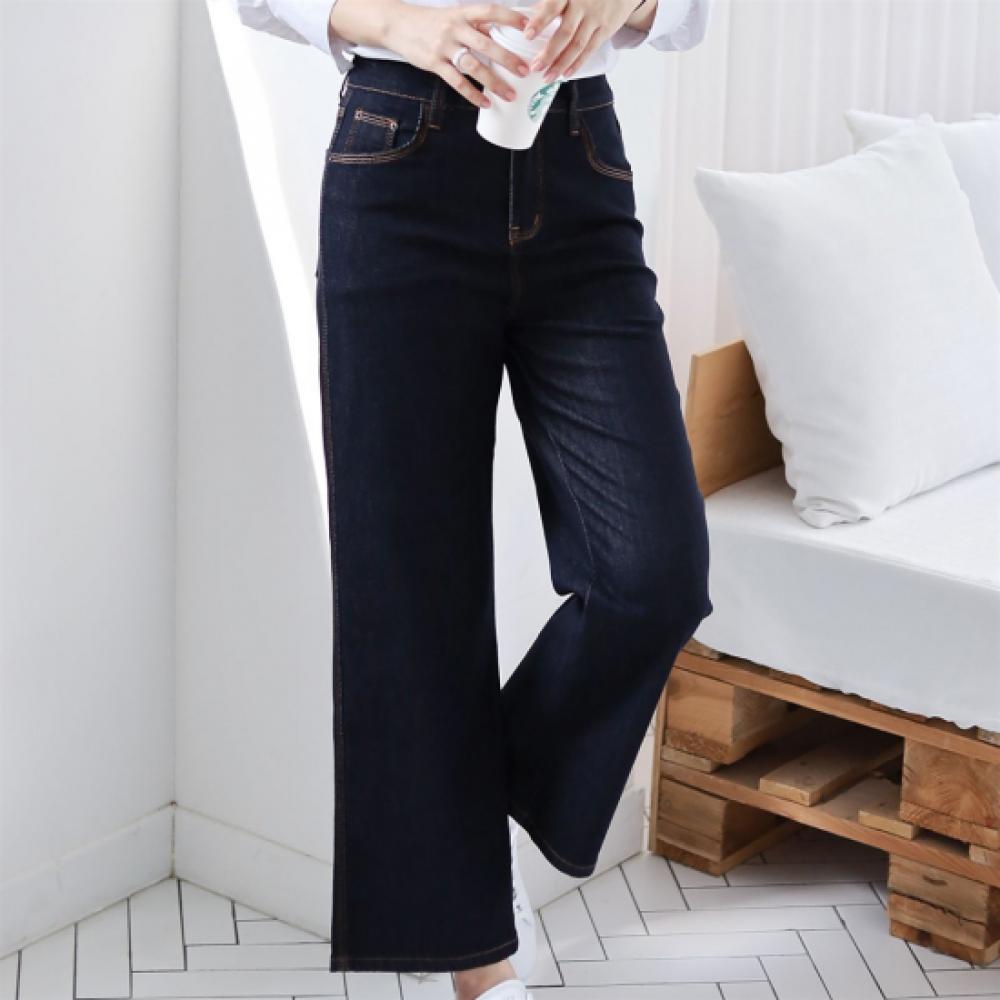New ArrivalS Open Run Women S Stitch Wide Fit Denim pantS