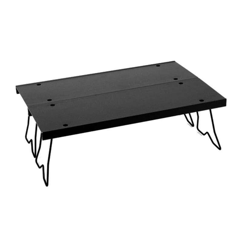 Aluminum Alloys Instants Setups Camping Table Portables Light weight Folding Table for Outdoor Hiking чёрный