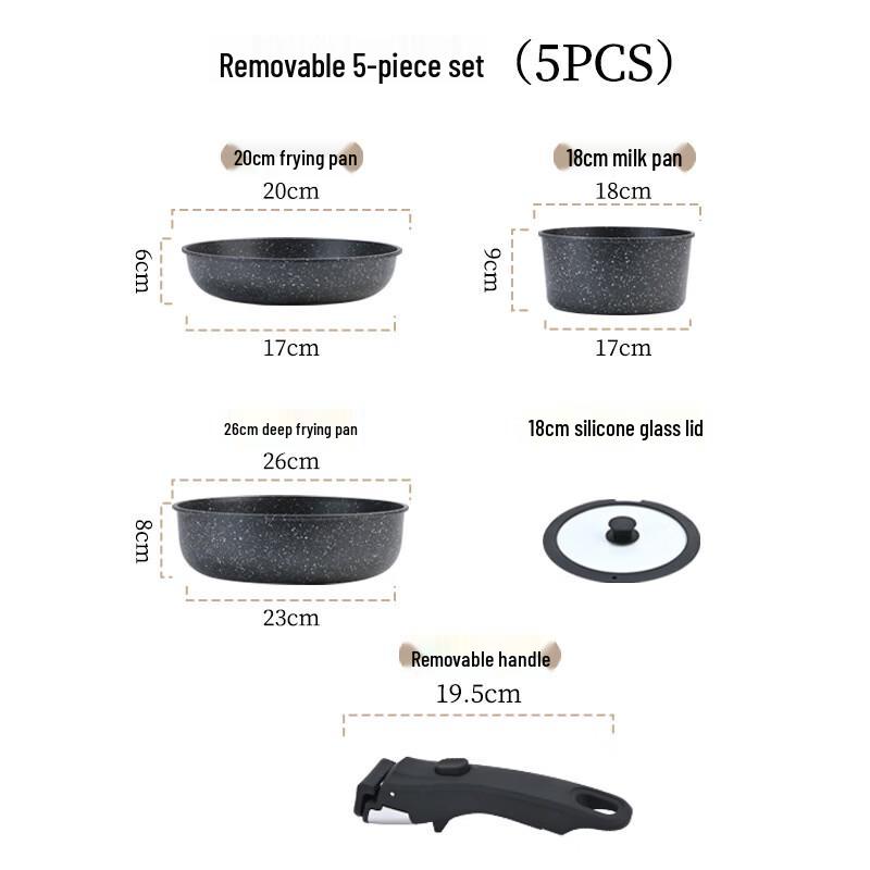 Detachable Maifan Stone All-Purpose Cookware Set