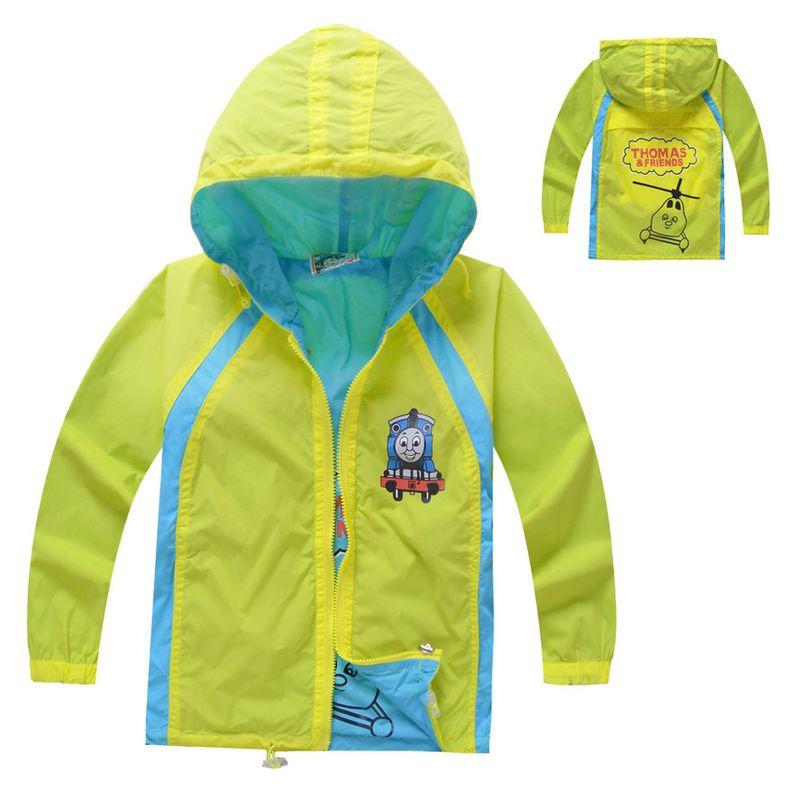Children's Clothing Boys' Wind Coat K-style Hooded Casual Thin Cardigan Kids Windproof Coat Top Spring Clothing