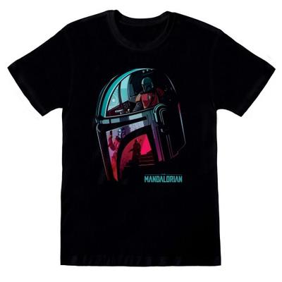 Star Wars: The Mandalorian Unisex suaugusiųjų šalmo marškinėliai