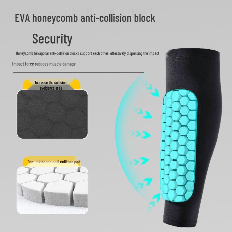 Κάλτσες Μανίκια Κυψελωτές για Νέους: Αντικρουστική, Αντιολισθητική, Διαπνέουσα Προστασία Ποδιών για Ποδόσφαιρο, Μπάσκετ και Ποδηλασία.