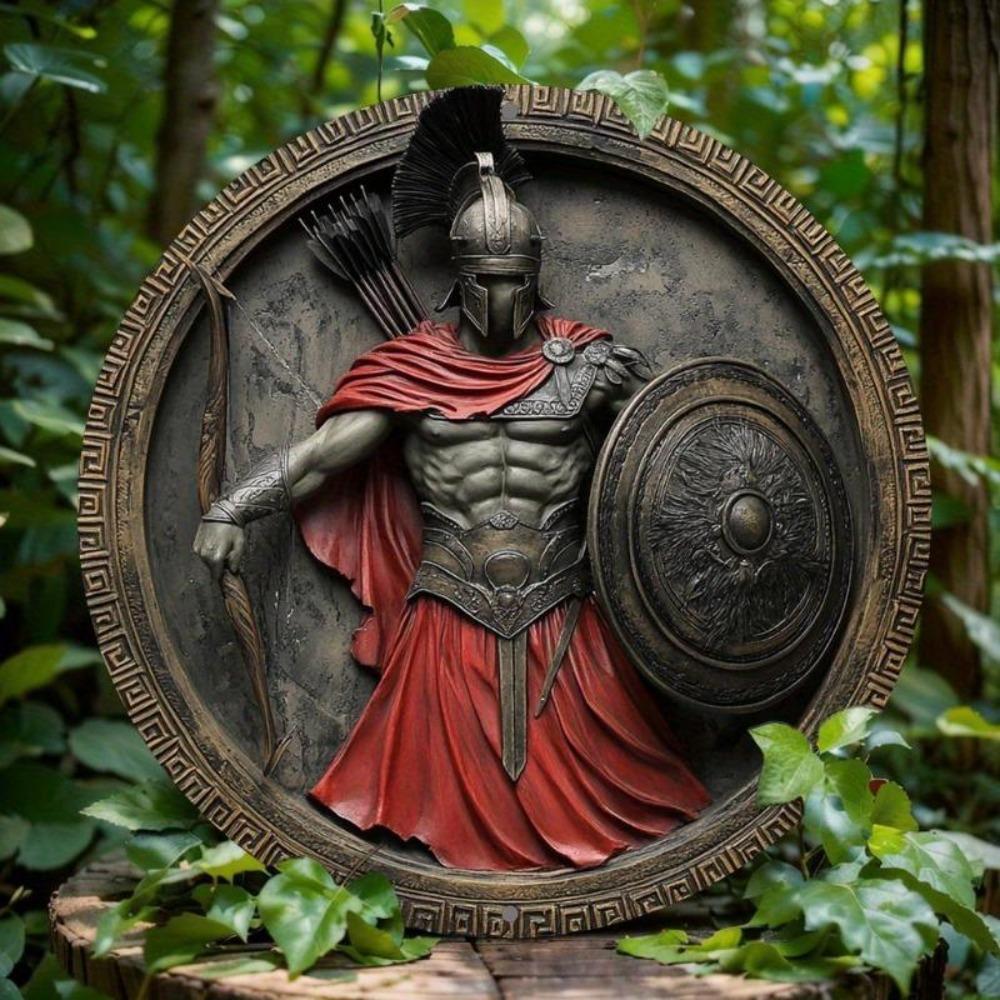 

Spartan Brand Round Metal Wall Decor Home Office Bar Kitchen Gift Christmas Holiday 20x20