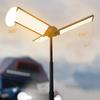 LED Camping Light with Rotating Folding Panels, 3-Leaf Outdoor Camp for All-Terrain Multi-Scene Use