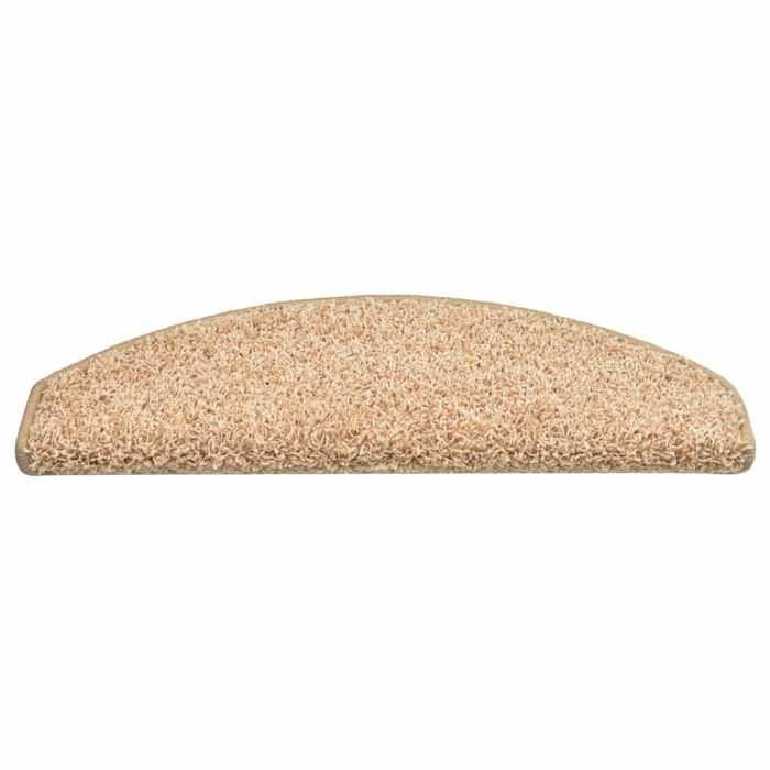 VidaXL Stair Treads 30 Pieces 65 X 21 X 4 Cm Golden Semicircular Large 3365821