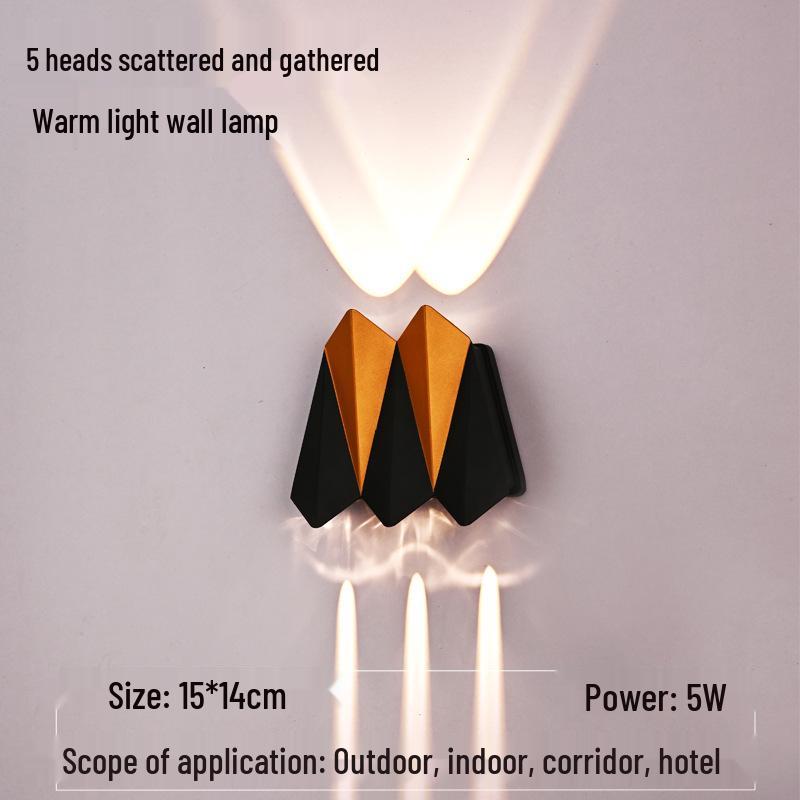 Airplane Series Outdoor Minimalist Wall Light for Villa, Courtyard, Balcony, Corridor, Aisle, or Stairway