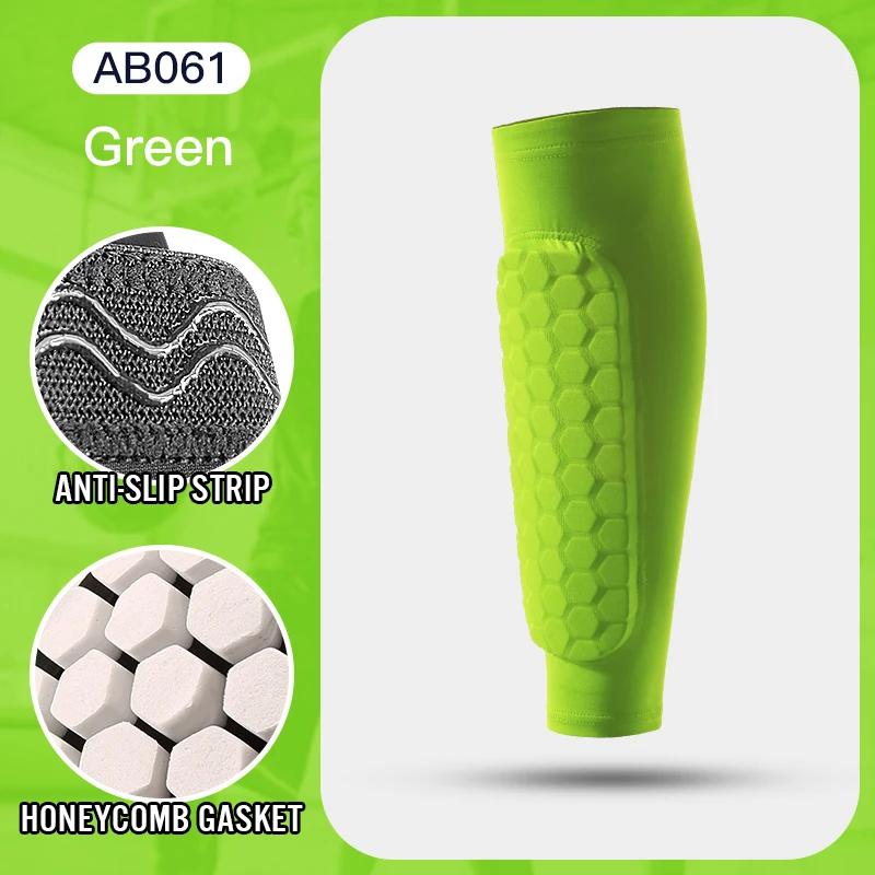 Honeycomb Nylon Leg Sleeves Shin Guards Shockproof Support Sock Soccer Gear Shin Protector Sports Legging