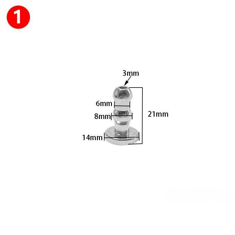 6 veľkostí Nerezový dutý uretálny dilatátor Katéter Gay Konské oko Stimulovať Sexuálna hračka 18+ Muži Penis Plug Zaviesť Uretra Korálky