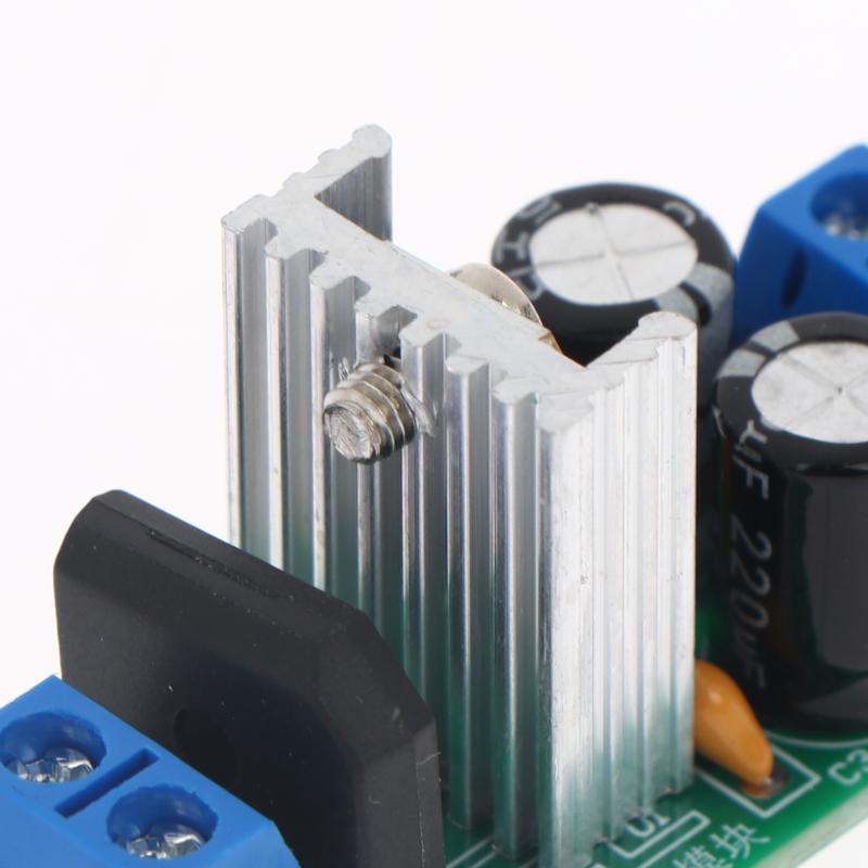 L7805 L7812 Step Down Power Supply Module 5V 12V Voltage Regulator Board With Heat Sink For Diy Electronics Projects