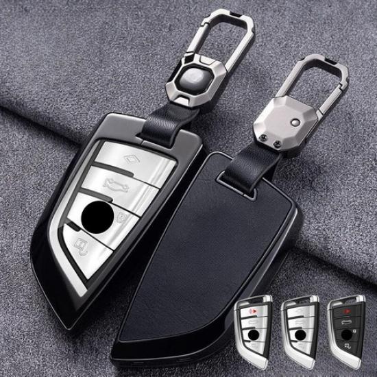 Zinc Alloy Leather Car Key Case Cover For BMW 2 3 4 5 6 7 8 X1 X2 X3 X4 M5 X6M