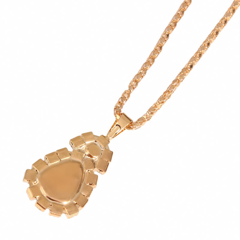 Fashion Women Water Drops Coloured Water Drill Necklace Earrings Ring Set Shining Bride Jewelry
