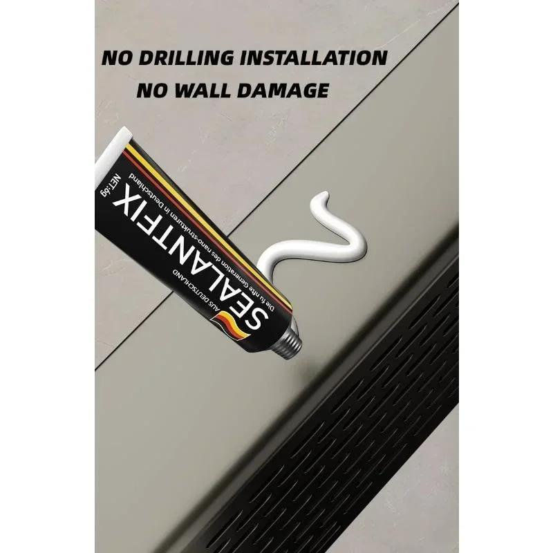 Bathroom Kitchen Shower Corner Shelf No Drilling Wall Mounted Adhesive Storage Rack Closet Organizer Wall Home Shelf Shelves
