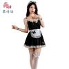 Sex lingerie black pure lust sexy maid outfit cosplay bed seduction woman