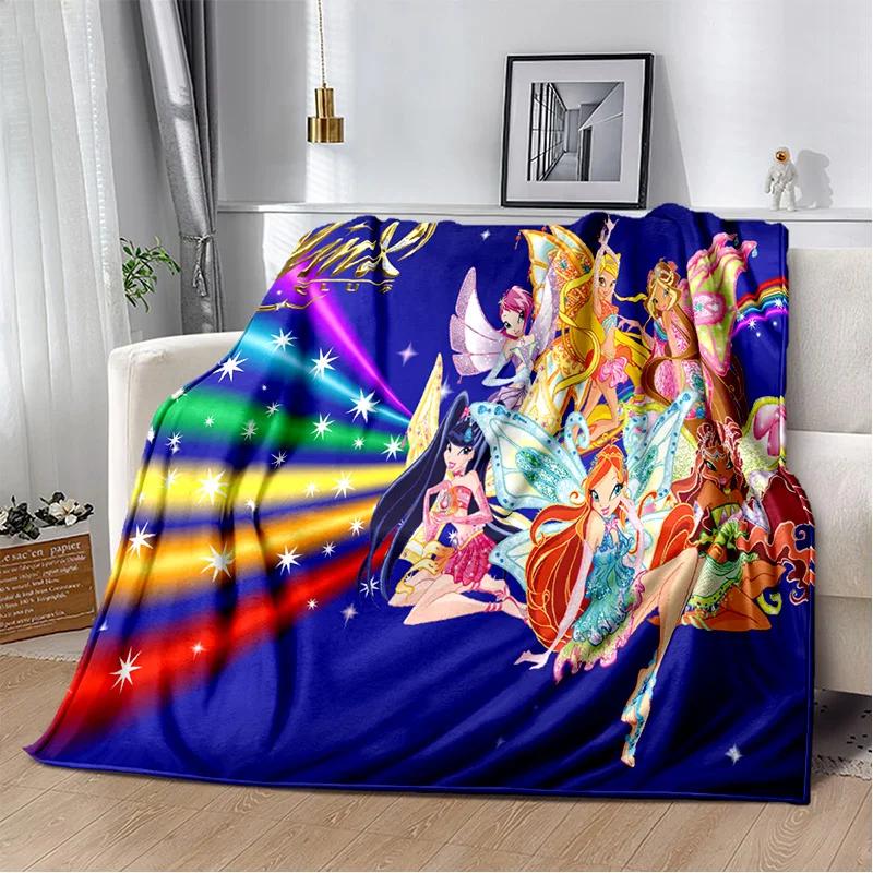 Butterfly Fairy Winx Club Ballet Girl Soft Plush Blanket,Flannel Blanket Throw Blanket for Living Room Bedroom Bed Sofa Picnic