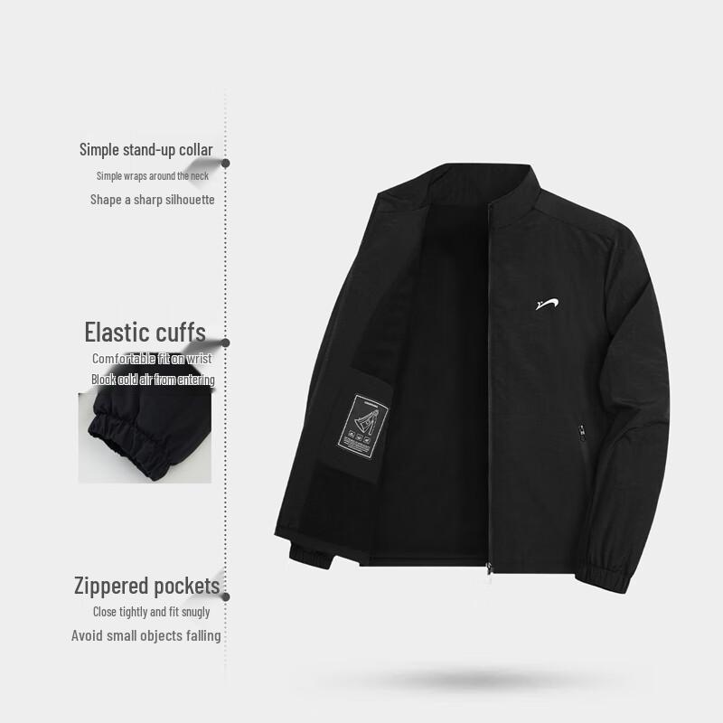 Guirenniao Unisex Winter Fleece-Lined Stand-Collar Padded Jacket
