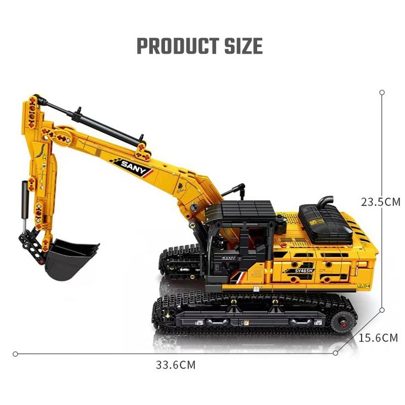 

SEMBO BRICK 1022PCS SANY City Building Vehicle Excavator Model Construction Blocks MOC Engineering Cars Bricks Playthings Designed For Children NO BOX