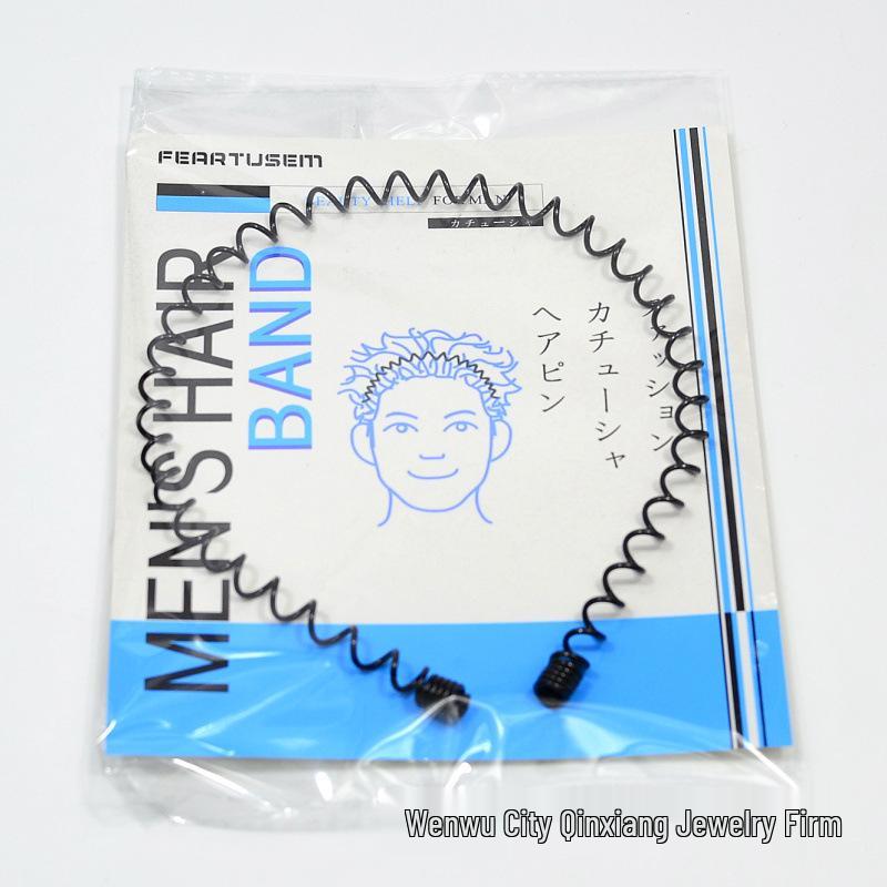 Men's Korean Sporty Invisible Wave Hairband Hairpin