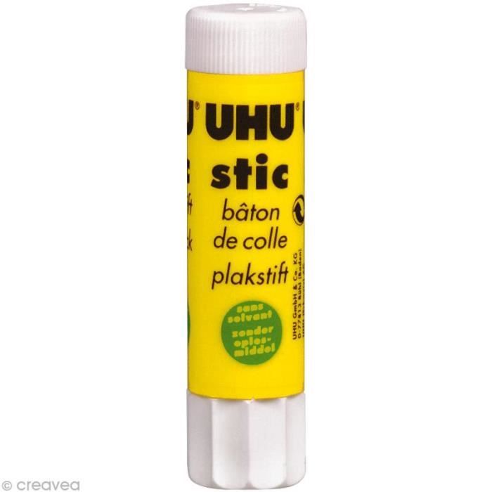 Colle - uhu - stick - 8,2 gr - sans solvant - colle blanche