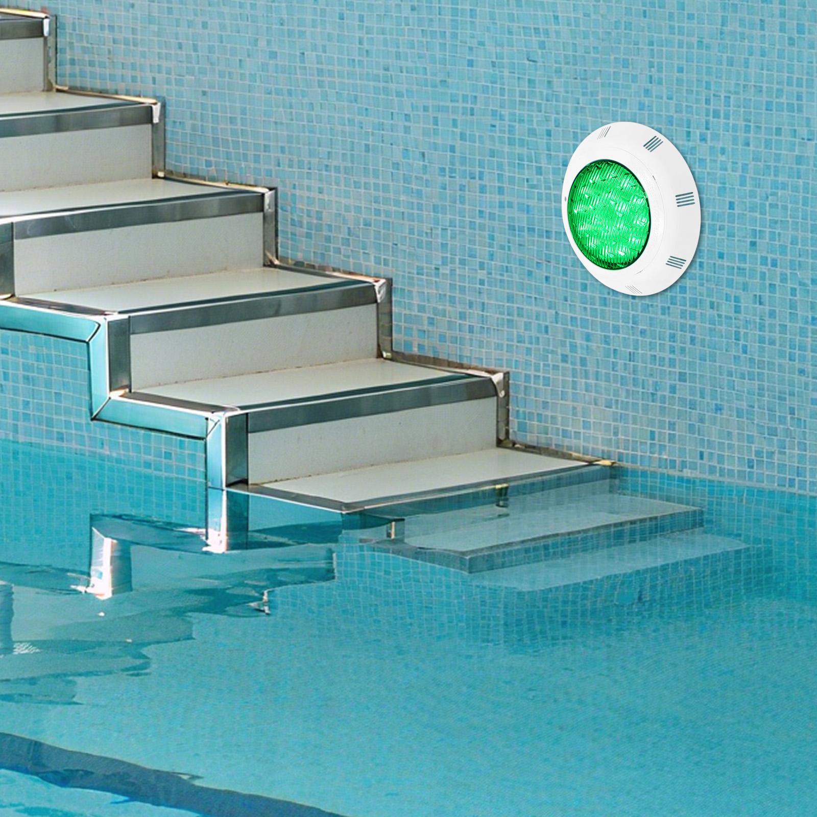 

54W Plastic Pool Light W/ Remote Control - Wall Mounted Multi-Color Underwater Light - - IP68 Waterproof, 4200LM High Brightness 54W