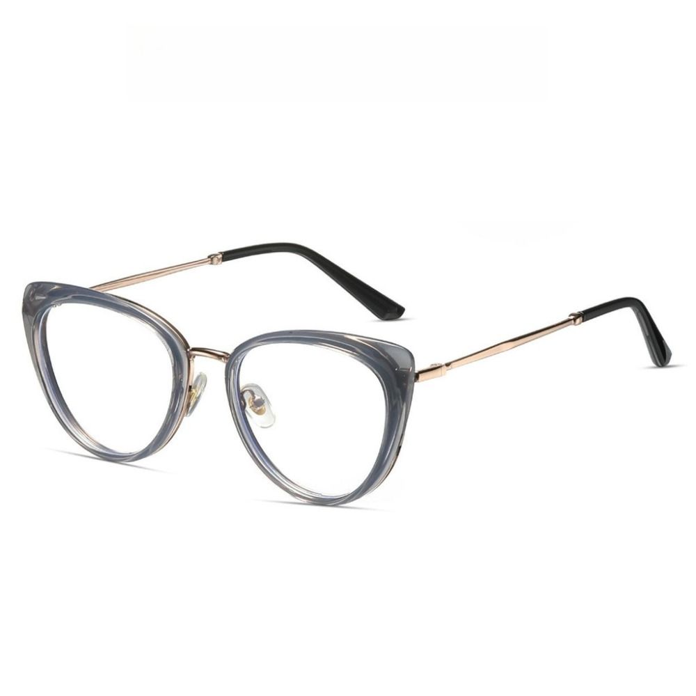Retro Cat's Eye Anti-blue Light Glasses Glasses Metal Frame Glasses Frame Portable Eye Protection Eyeglasses Frames