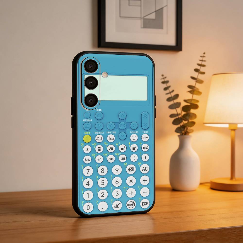 F-Funny C-Calculator P-Pattern Phone Case For Samsung A73,72,71,53,52,51,22,91,80, Soft Black Cover Samsung a71 5g