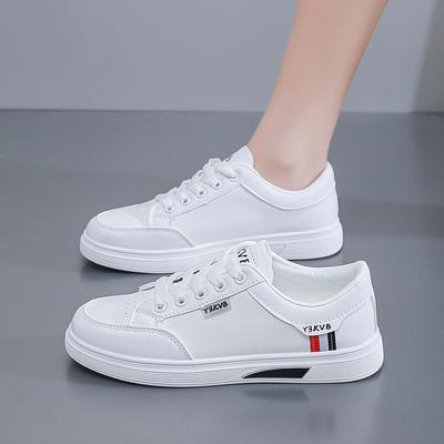 Frühling 2025 Neue Weiße Schuhe Damen Koreanische Vielseitige Studenten Flache Schuhe Damen Freizeit Sportschuhe Damenschuhe