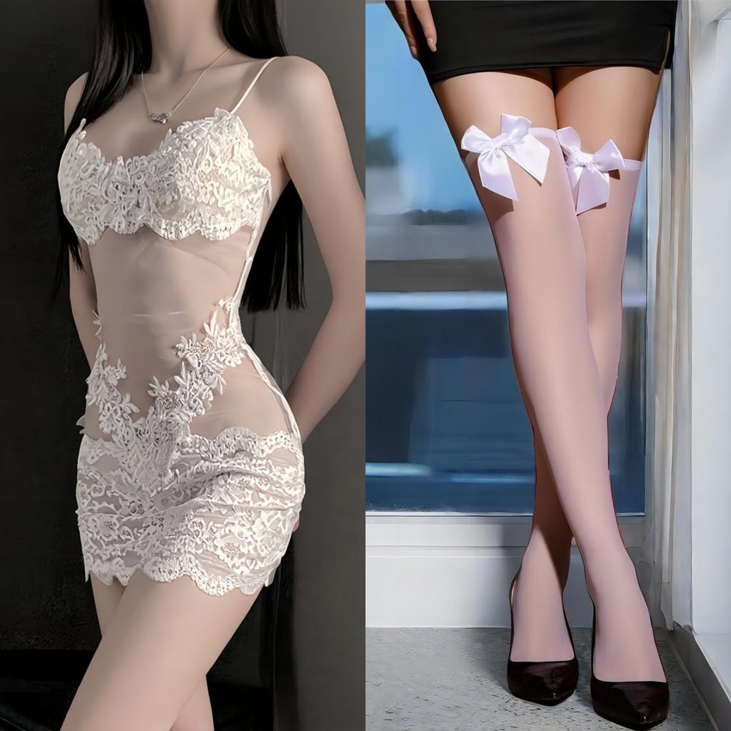 Sex underwear lace transparent sexy nightdress royal sister feeling mesh suspender pajamas women's pure desire wind embroidery summer