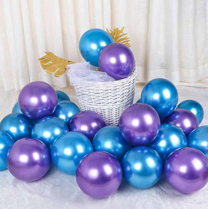 Metallic Red Gold Balloon Set for Weddings and Celebrations