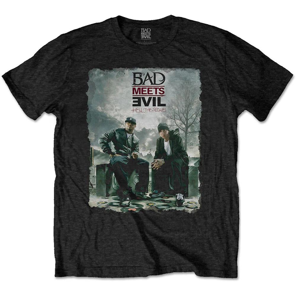 Eminem-Bad Meets Evil - Burnt - Black t-shirt M