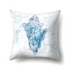 Polyester Pillowcase Peach Leather Velvet Cushion Cover Marine Life Seahorse Octopus Printed Pillow Bedside Cushion Cover