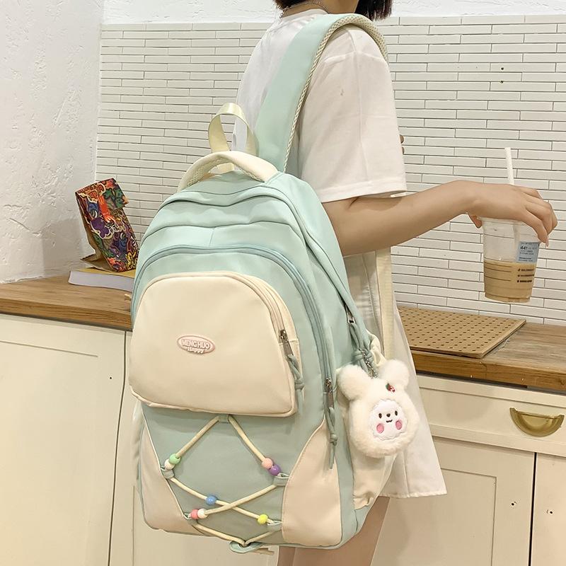 Children's Schoolbags for Primary School Students  Female College Students  Contrasting Color Backpacks