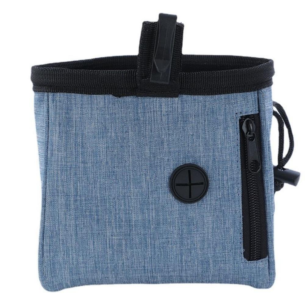 

Adjustable Pet Food Treat Bag Waterproof Dog Snack Reward Bag Dog Training Waist Bag Walking синий
