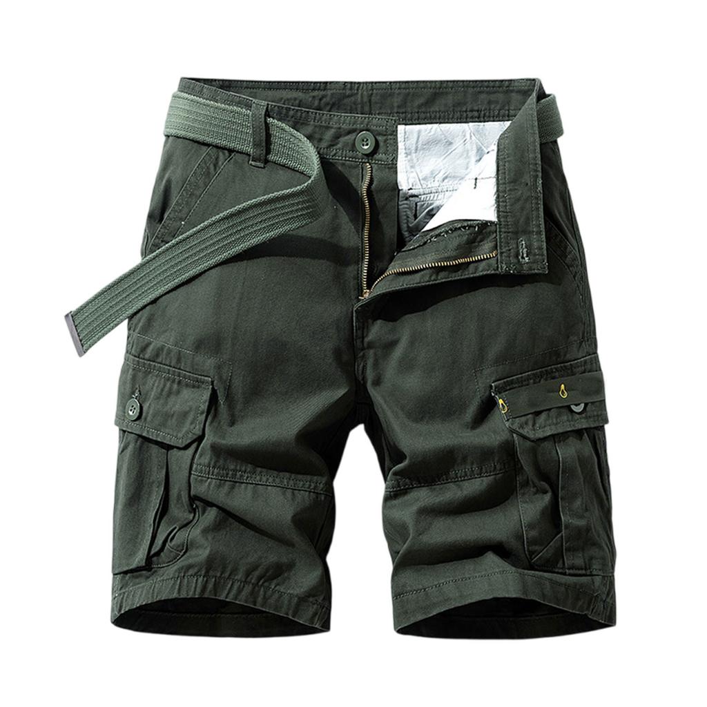 Herren Cargo Shorts Outdoor Casual Relaxed Fit Baumwolle Militärshorts mit mehreren Taschen
