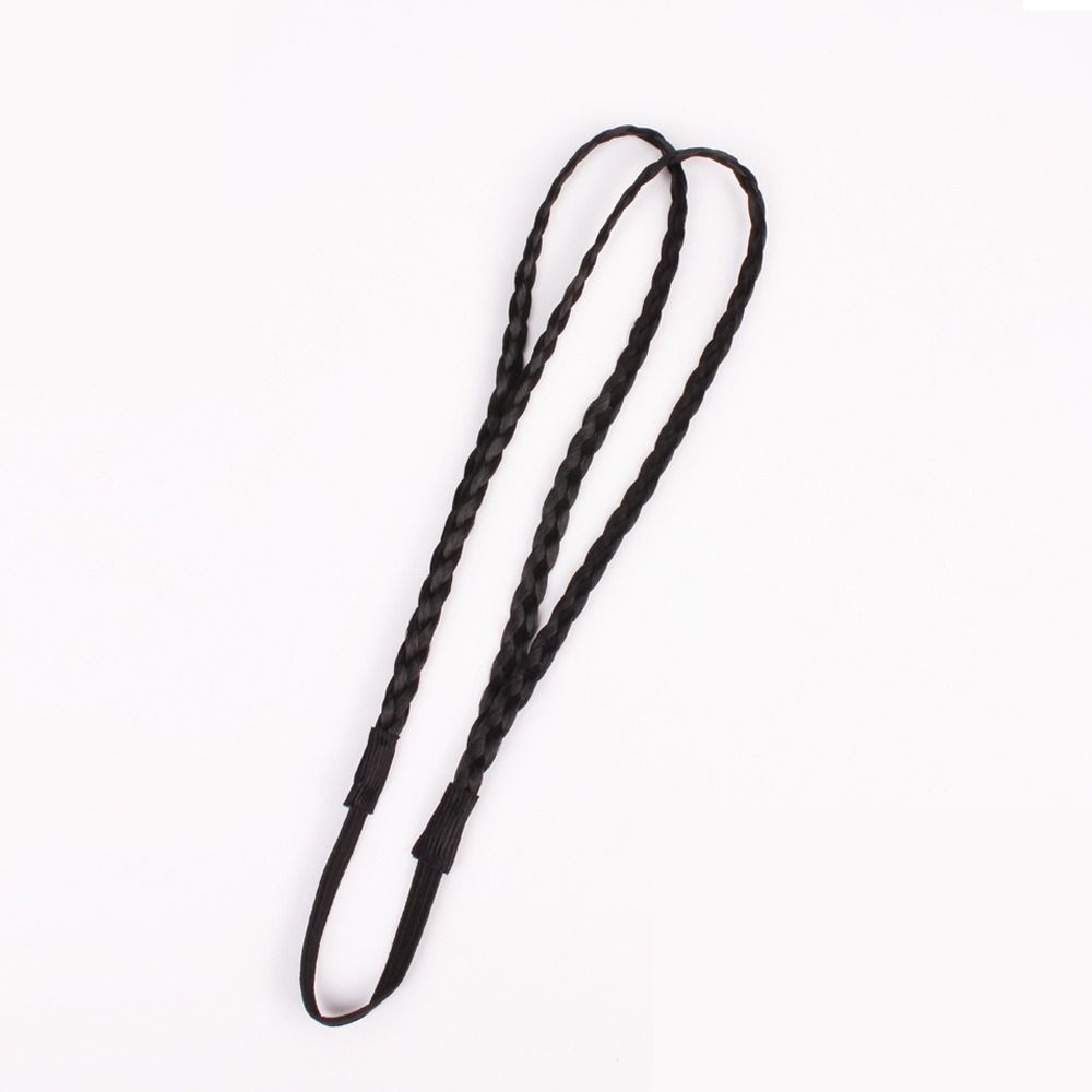 Twist Elastic Hair Headband Double Braided Headwear Plaited Headband Synthetic Braided Headbands