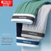 Hongdou Men's Antibacterial Color-Block Boxer Briefs 3-Pack